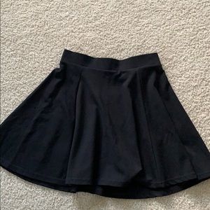 Black mini skirt